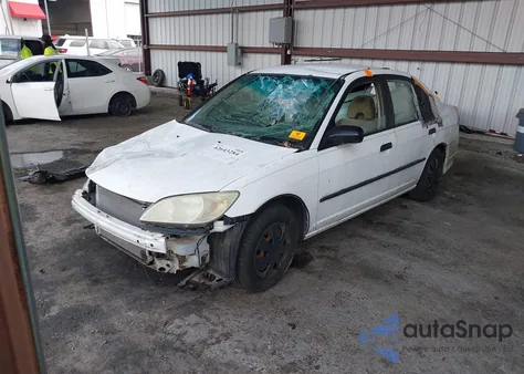 2005 Honda Civic Vp из США, поврежденный, VIN 2HGES16365H569933